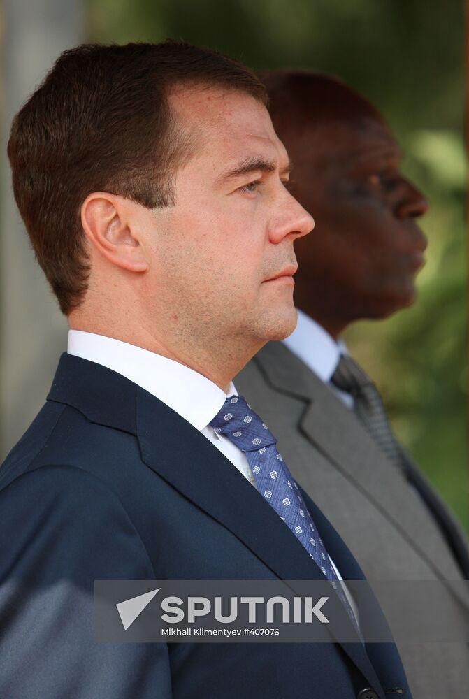 Dmitry Medvedev's official visit to Angola