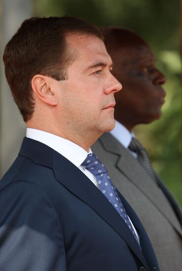 Dmitry Medvedev's official visit to Angola
