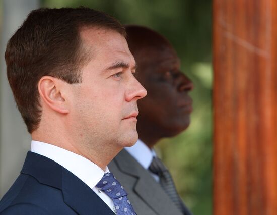 Dmitry Medvedev's official visit to Angola