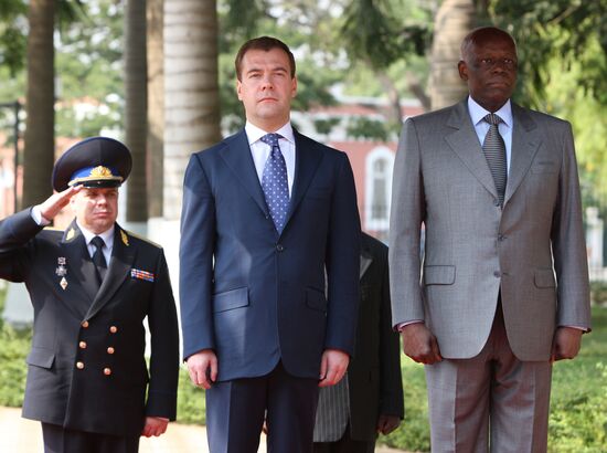 Dmitry Medvedev's official visit to Angola