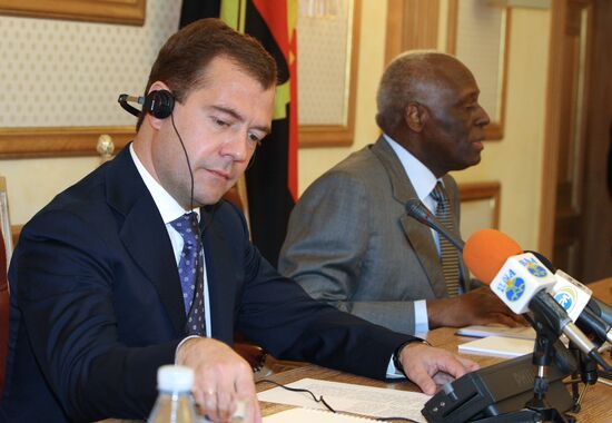 Dmitry Medvedev's official visit to Angola