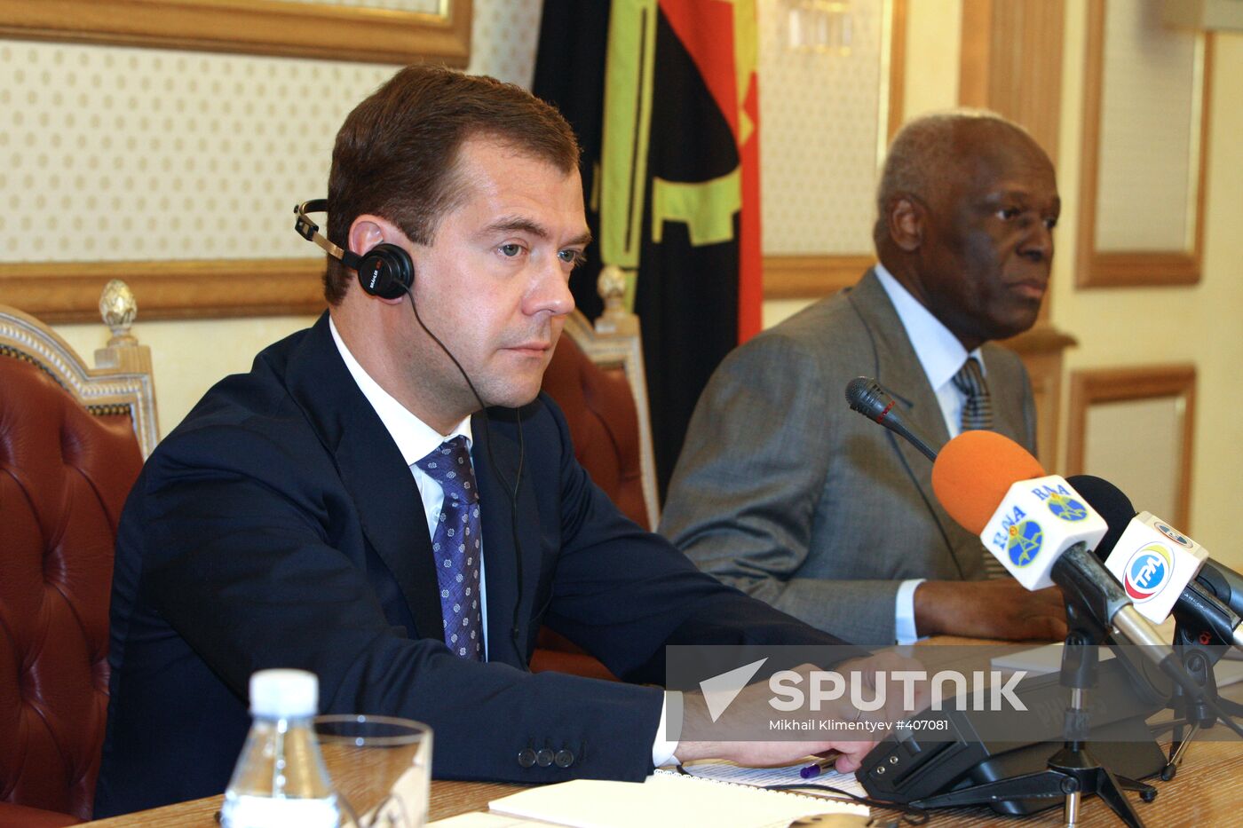 Dmitry Medvedev's official visit to Angola
