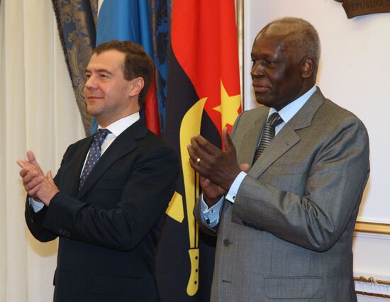 Dmitry Medvedev's official visit to Angola
