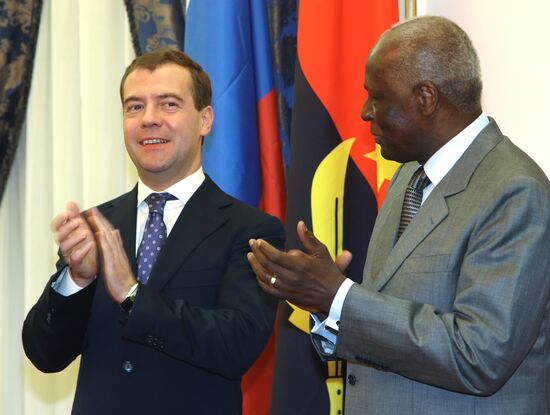 Dmitry Medvedev's official visit to Angola