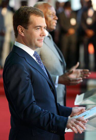 Dmitry Medvedev's official visit to Angola