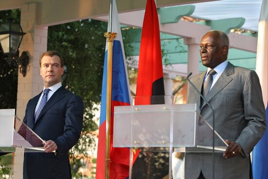 Dmitry Medvedev's official visit to Angola