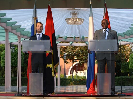 Dmitry Medvedev's official visit to Angola