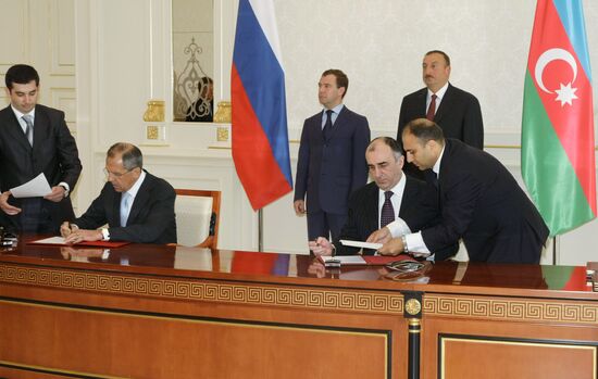 Russian President Dmitry visits Azerbaijan