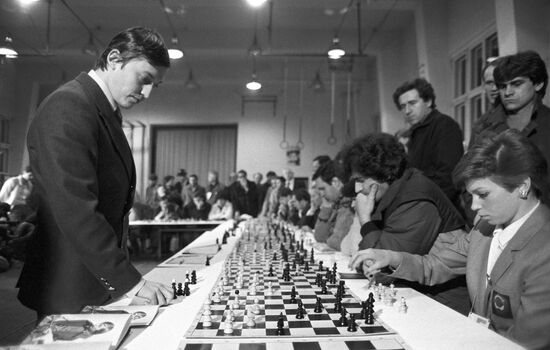 World chess champion Anatoly Karpov