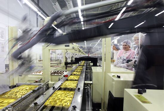 Kraft Foods chocolate factory in Pokrov, central Russia