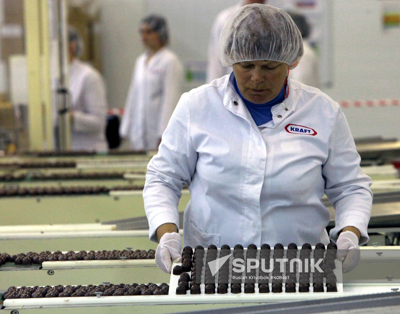 Kraft Foods chocolate factory in Pokrov, central Russia