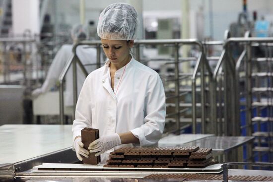 Kraft Foods chocolate factory in Pokrov, central Russia