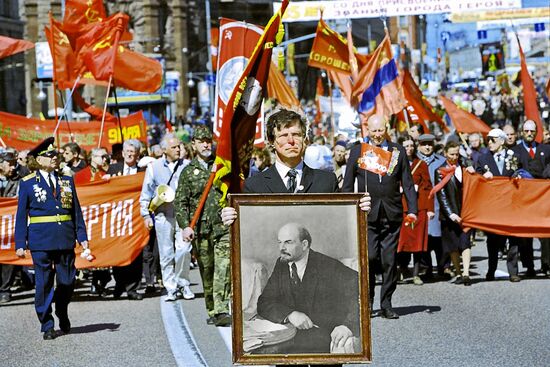 Great Patriotic War veterans parade in Moscow on Victory Day