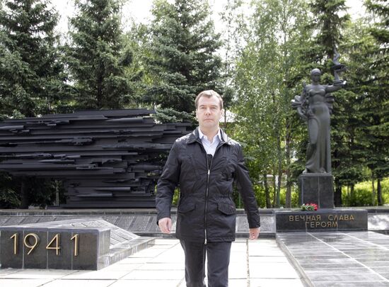 President Dmitry Medvedev visits North-Western district