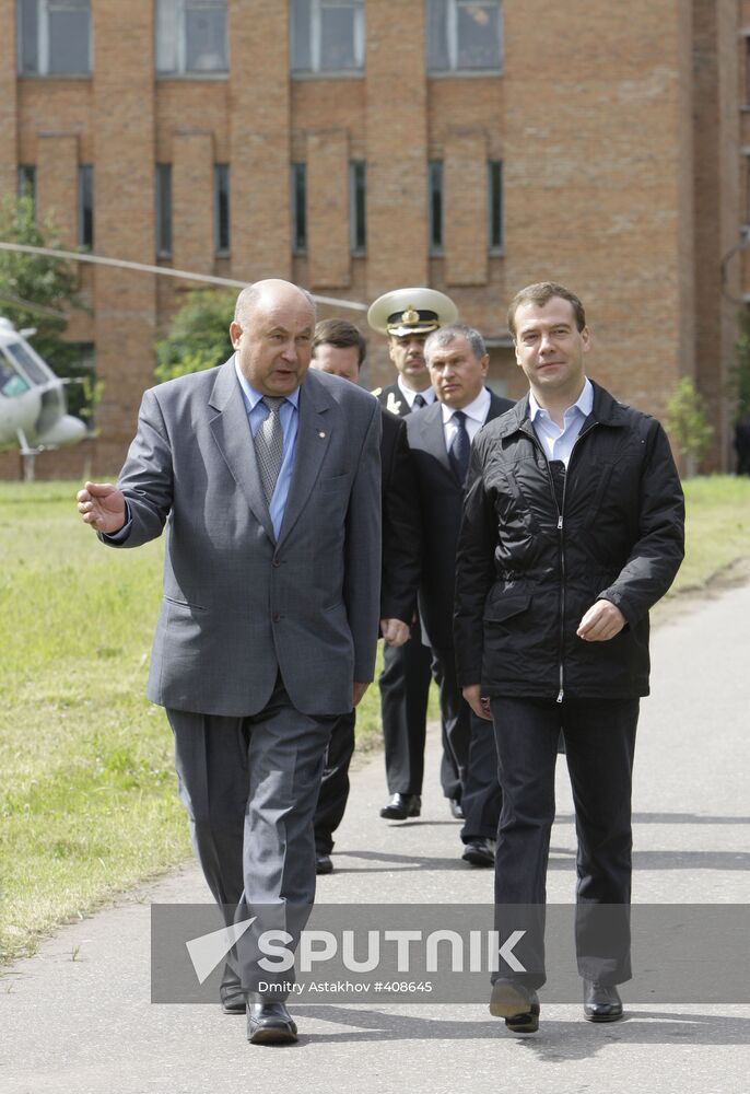 Dmitry Medvedev visiting the North-West Federal District