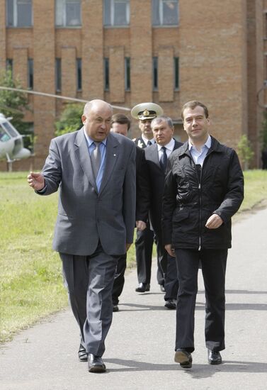 Dmitry Medvedev visiting the North-West Federal District