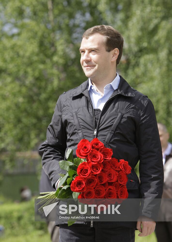 President Dmitry Medvedev visits North-Western district