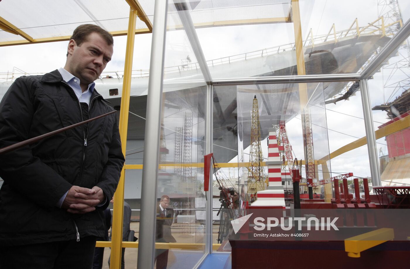 President Dmitry Medvedev visits North-Western district