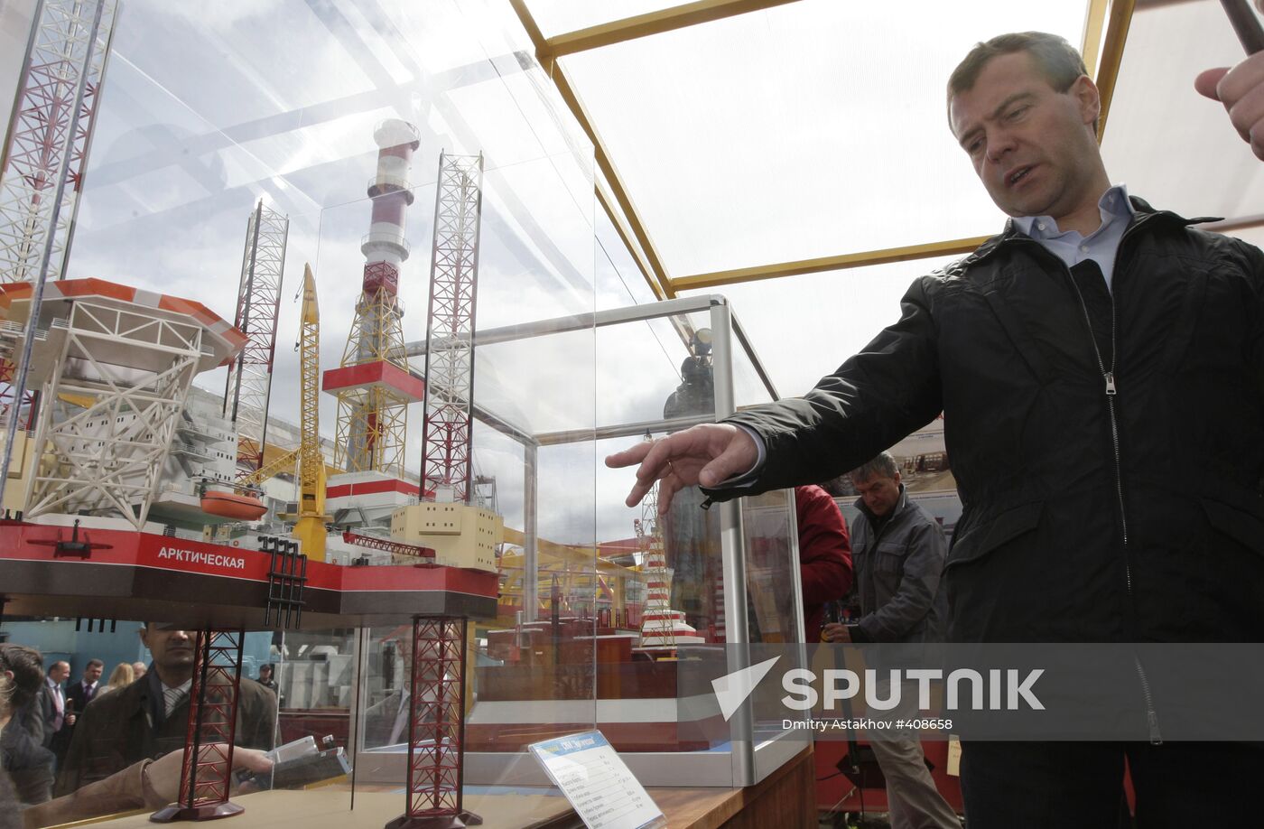 Dmitry Medvedev visiting the North-West Federal District