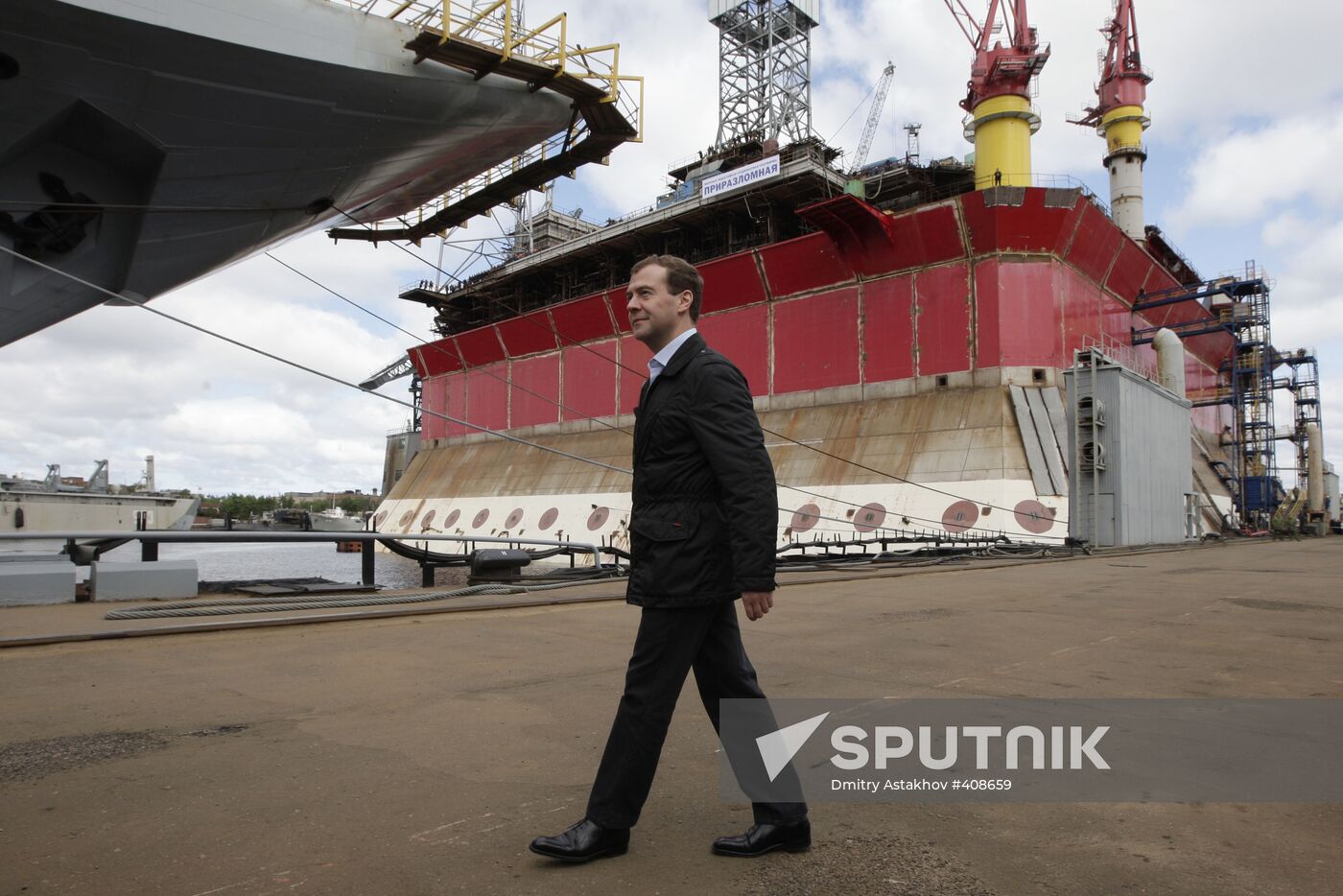 Dmitry Medvedev visiting the North-West Federal District