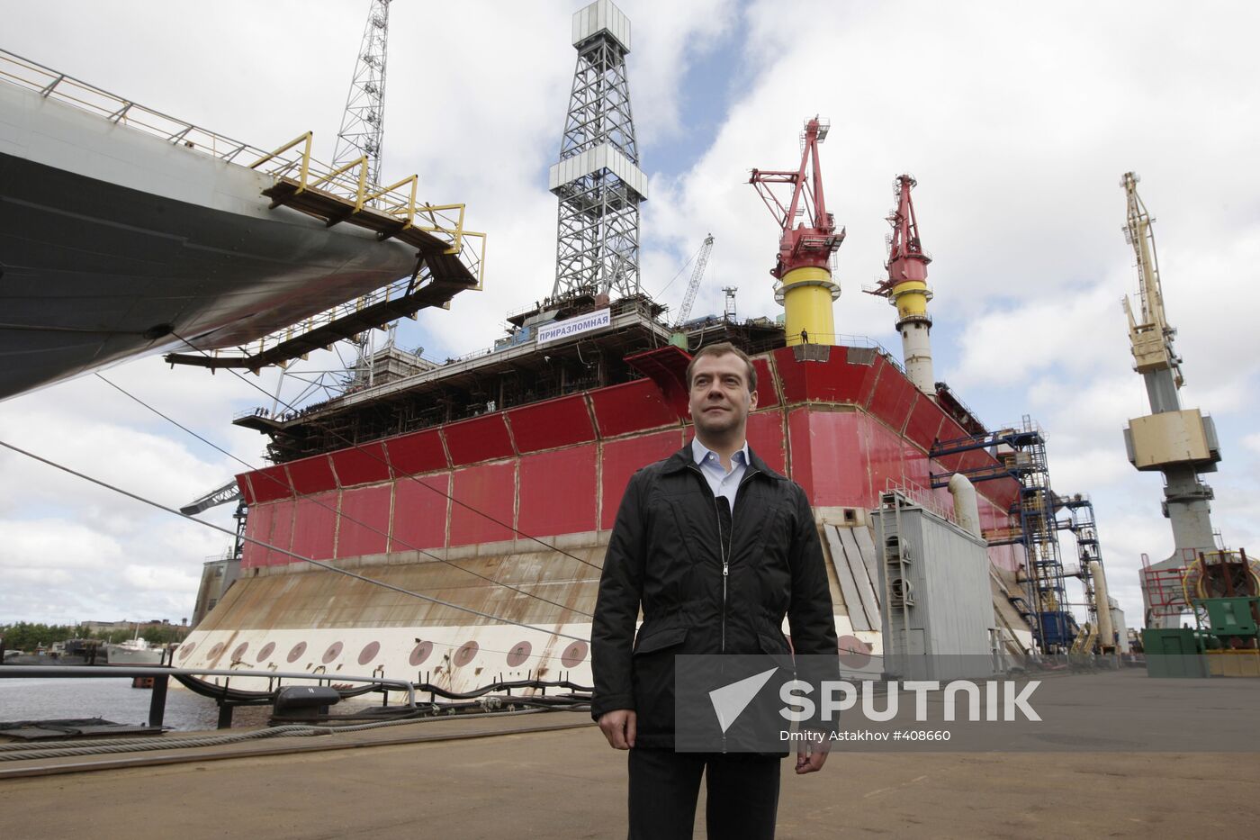 Dmitry Medvedev visiting the North-West Federal District