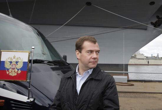President Dmitry Medvedev visits North-Western district