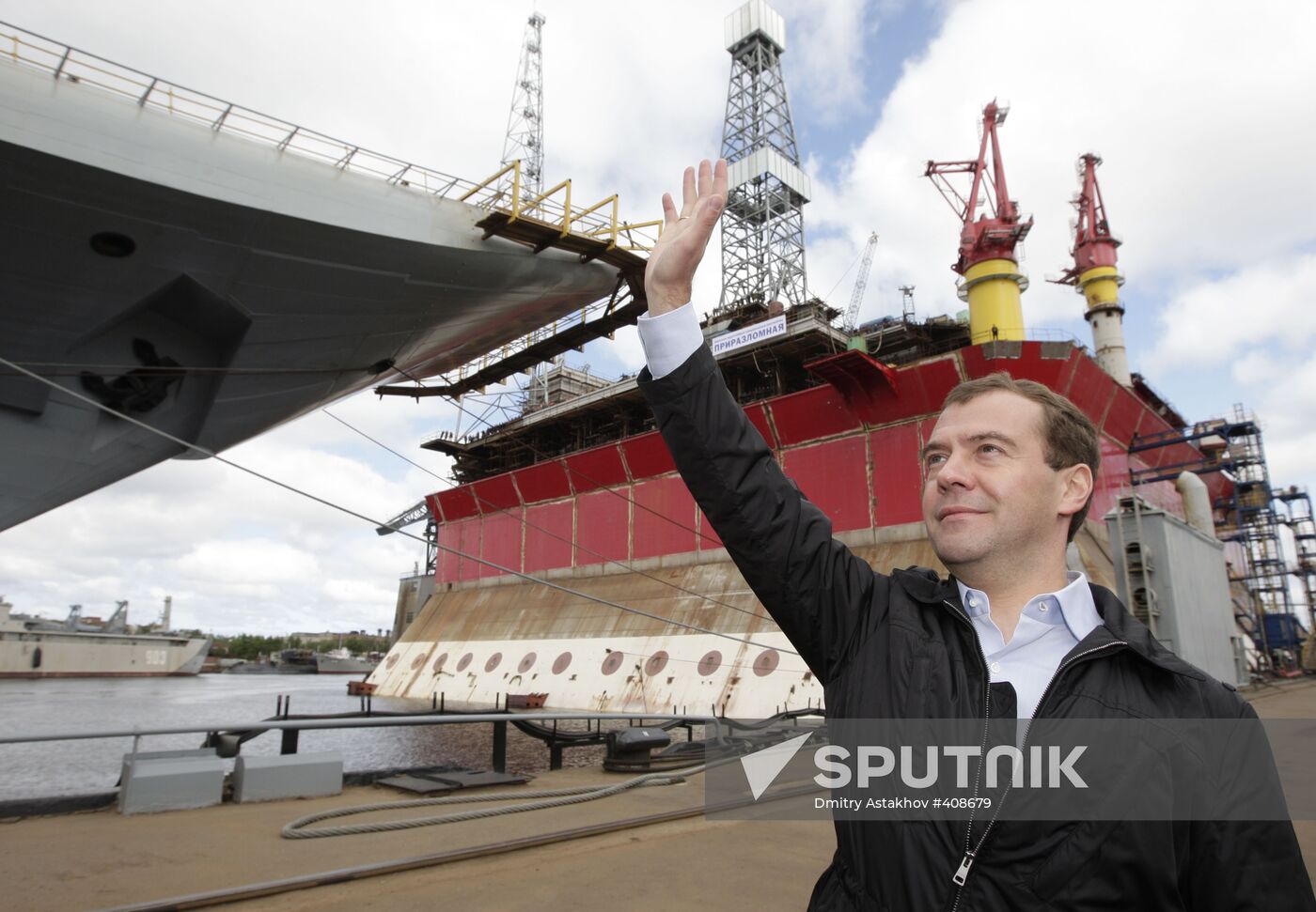 Dmitry Medvedev visiting the North-West Federal District
