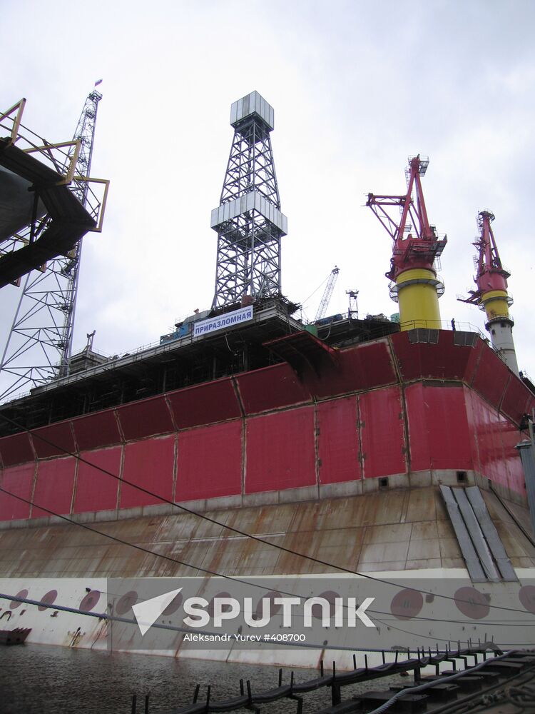 Prirazlomnaya platform, Sevmashl association, Severodvinsk
