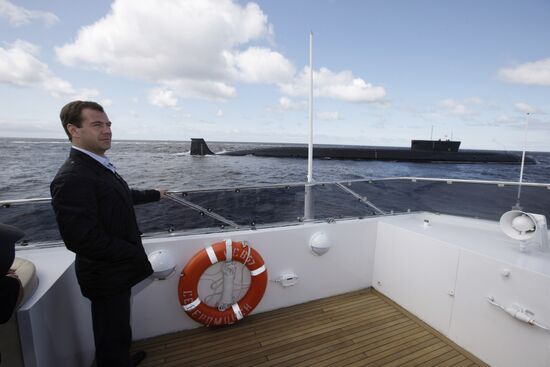 President Dmitry Medvedev visits North Western Federal District