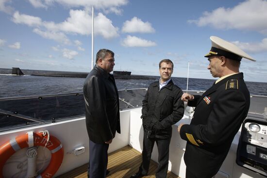 President Dmitry Medvedev visits North Western Federal District