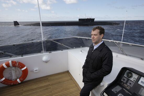 President Dmitry Medvedev visits North Western Federal District