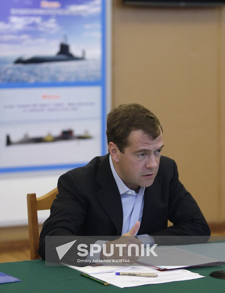 President Dmitry Medvedev visits North Western Federal District