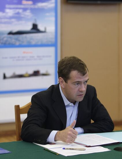 President Dmitry Medvedev visits North Western Federal District