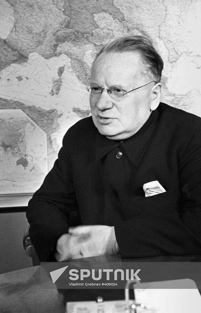 Soviet diplomat Maxim Litvinov