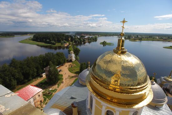 Nilo-Stolobenskaya hermitage on Lake Seliger