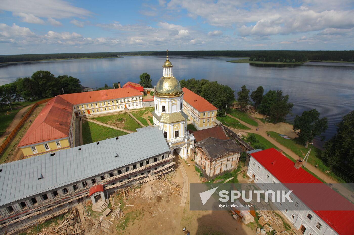 Nilo-Stolobenskaya hermitage on Lake Seliger