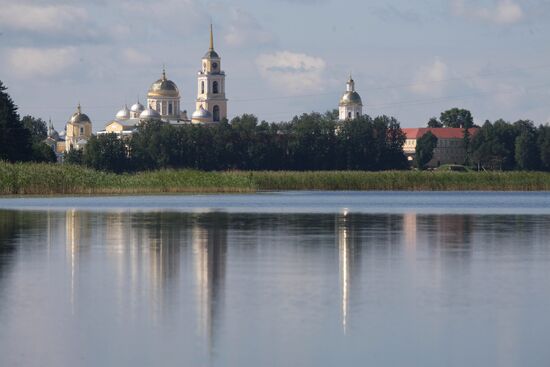 Nilo-Stolobenskaya hermitage on Lake Seliger
