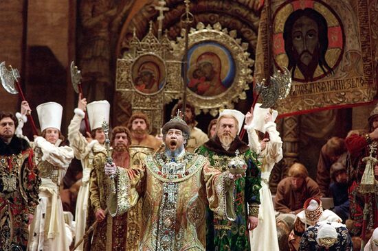 Scene from Modest Mussorgsky's opera Boris Godunov