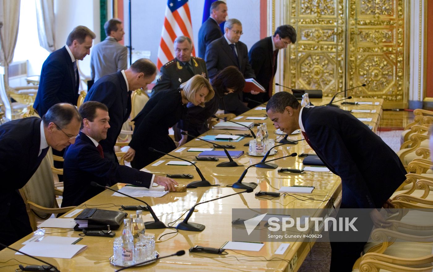 Russian-American talks at the Kremlin
