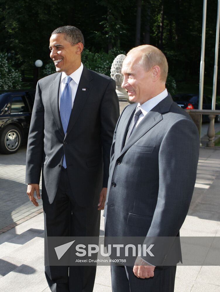 U.S. President Barack Obama meets with Vladimir Putin
