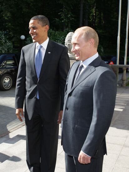 U.S. President Barack Obama meets with Vladimir Putin