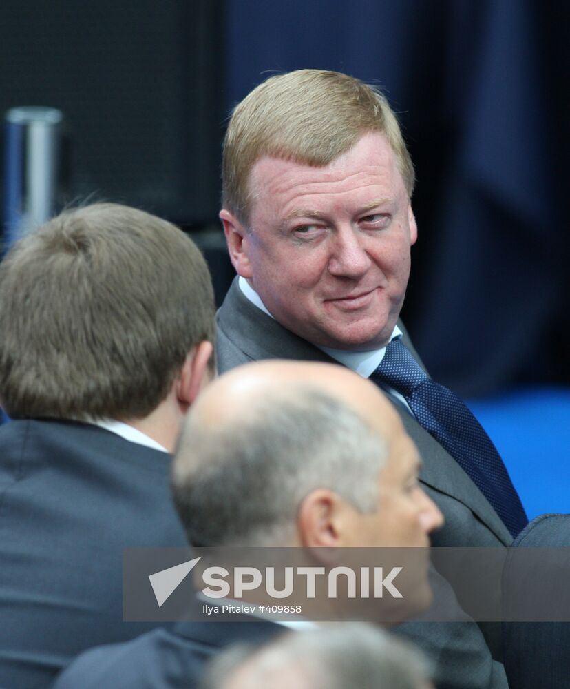 Rosnano director general Anatoly Chubais