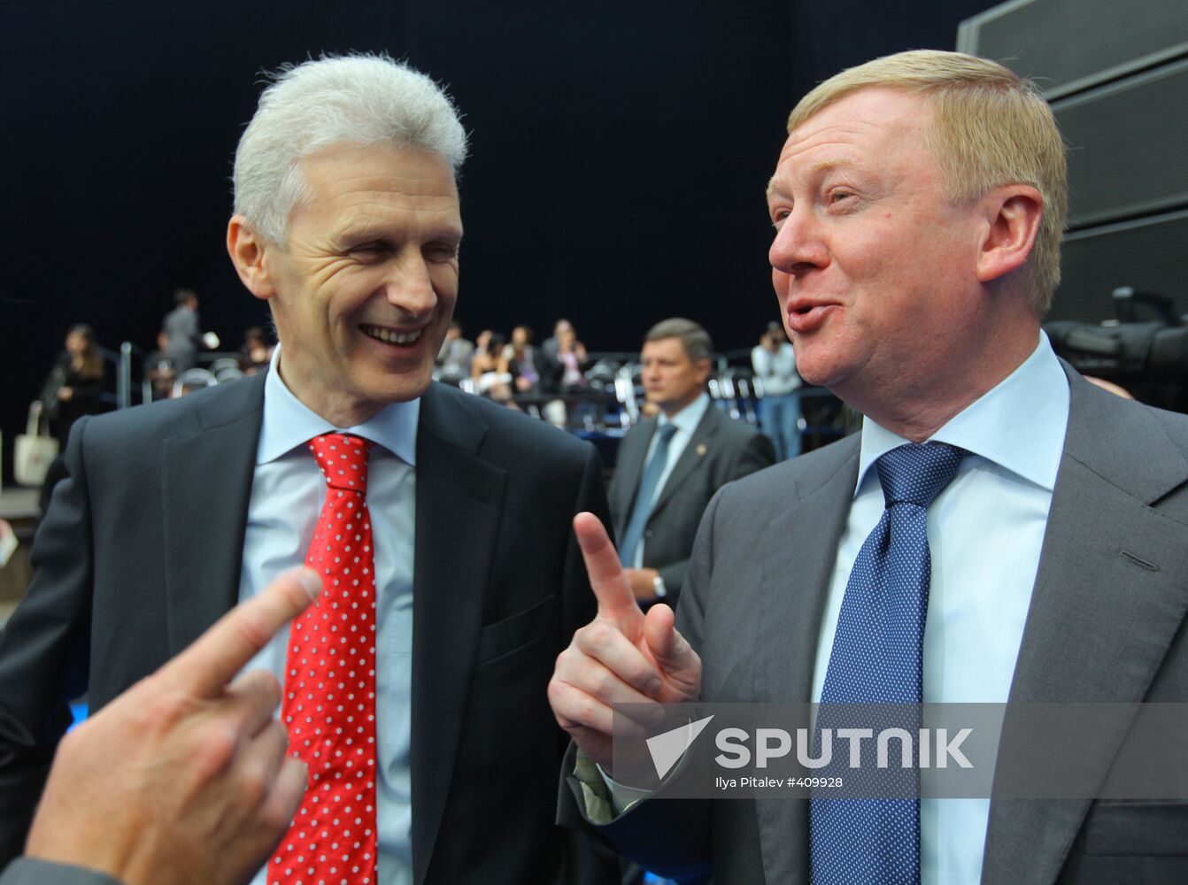 Anatoly Chubais and Andrei Fursenko