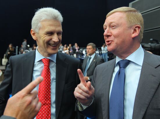 Anatoly Chubais and Andrei Fursenko