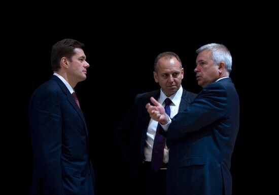 Vagit Alekperov, Dmitry Pumpyansky and Alexei Mordashov