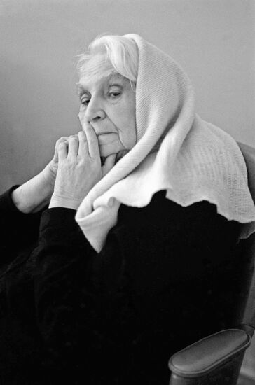 Portrait of an elderly woman