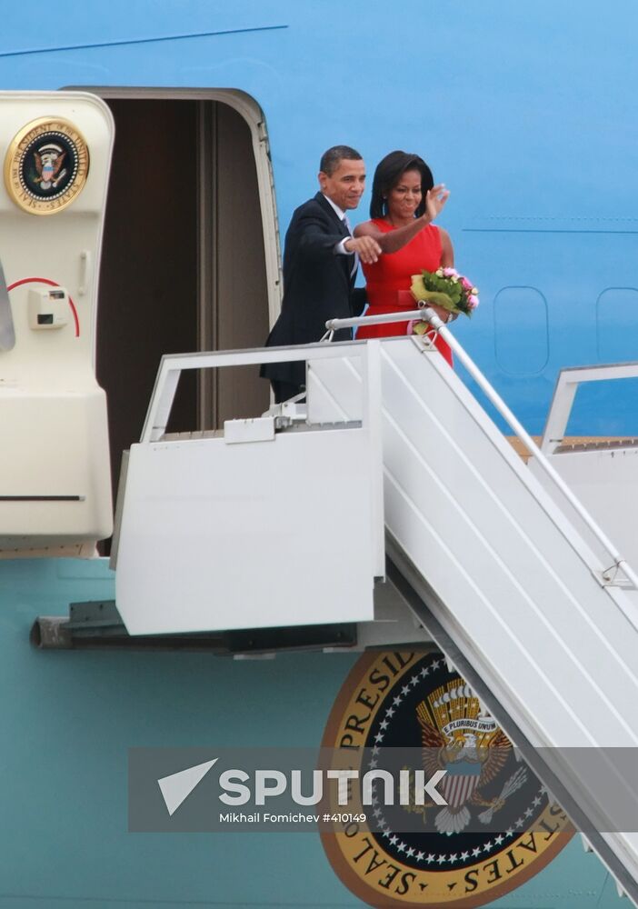 U.S. President Barack Obama leaves Russia