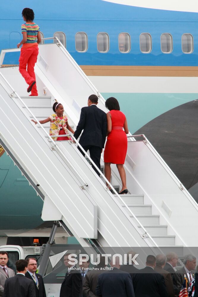 U.S. President Barack Obama leaves Russia