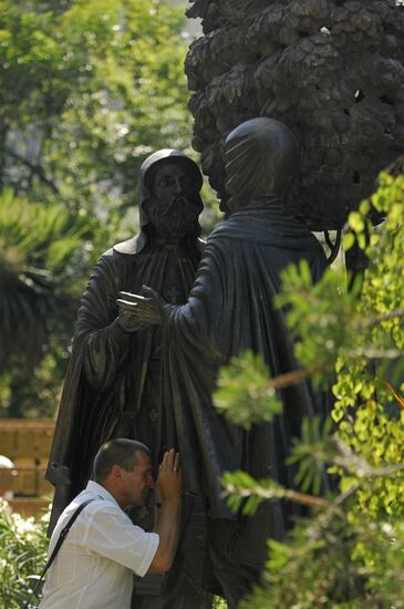 Opening a monument to Pyotr and Fevronia in Sochi