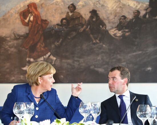 Dmitry Medvedev arrives in Italy for G8 summit